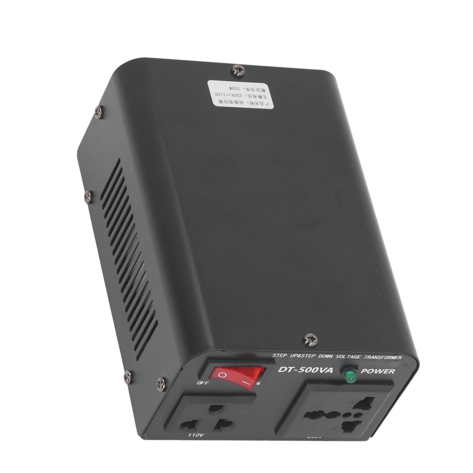 Trasformatore di Tensione Convertitore di Potenza 500 W 110 V a 220 V Boost e Trasformatore Adattatore di Alimentazione da 220 V a 110 V (Spina europea)