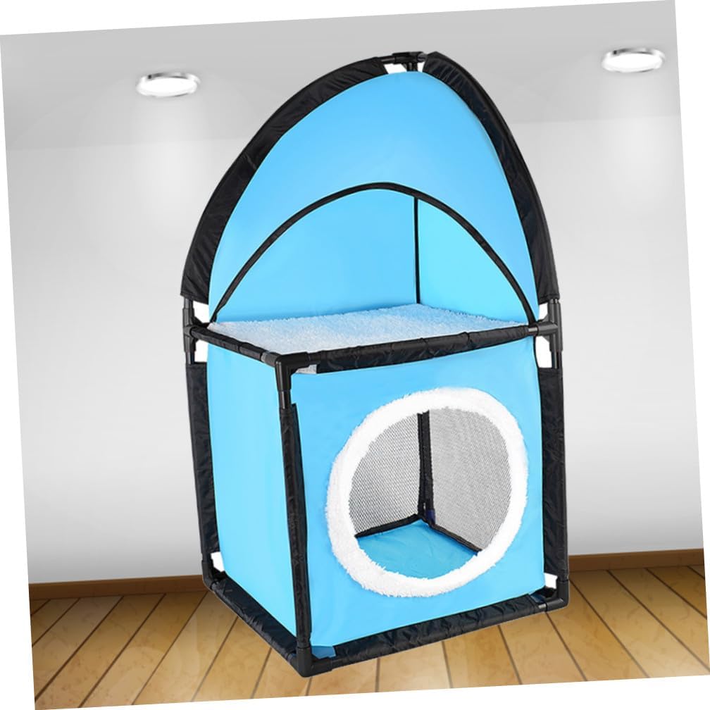 Toyvian Cat Tree with Tunnel Design Cat Furniture for Indoor Cats Premium Cat Post Bed Scratcher for Multiple Cats and