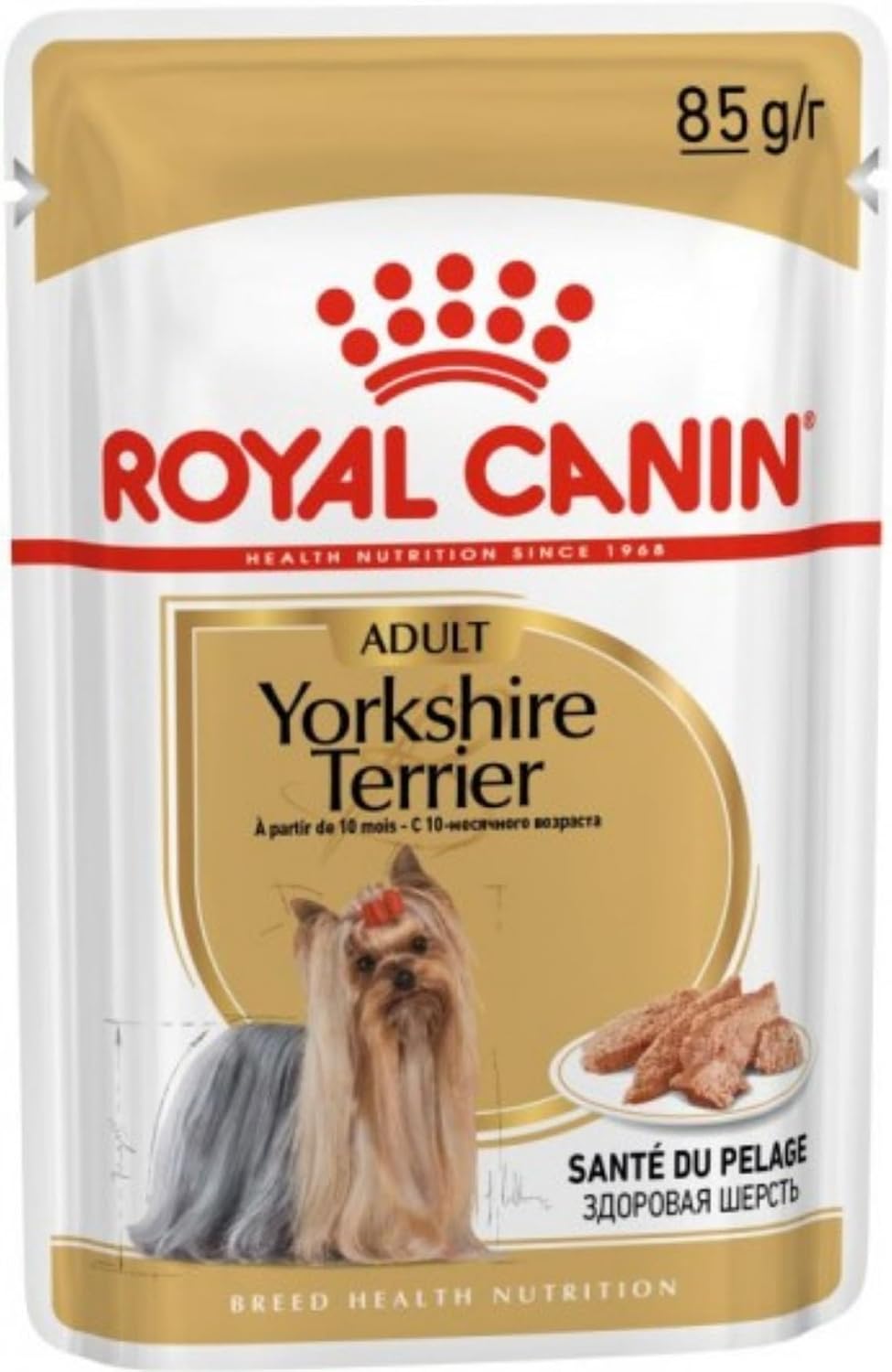 Royal Canin Yorkshire Terrier Pouch Yetişkin Köpekler İçin Konserve Mama, 85 G