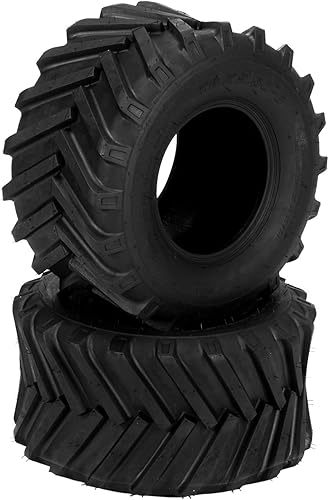 TUFFIOM Juego de 2 neumáticos para cortacésped de 18 x 9.50-8 2PR neumáticos de césped para tractor de jardín, cortacésped, sin cámara
