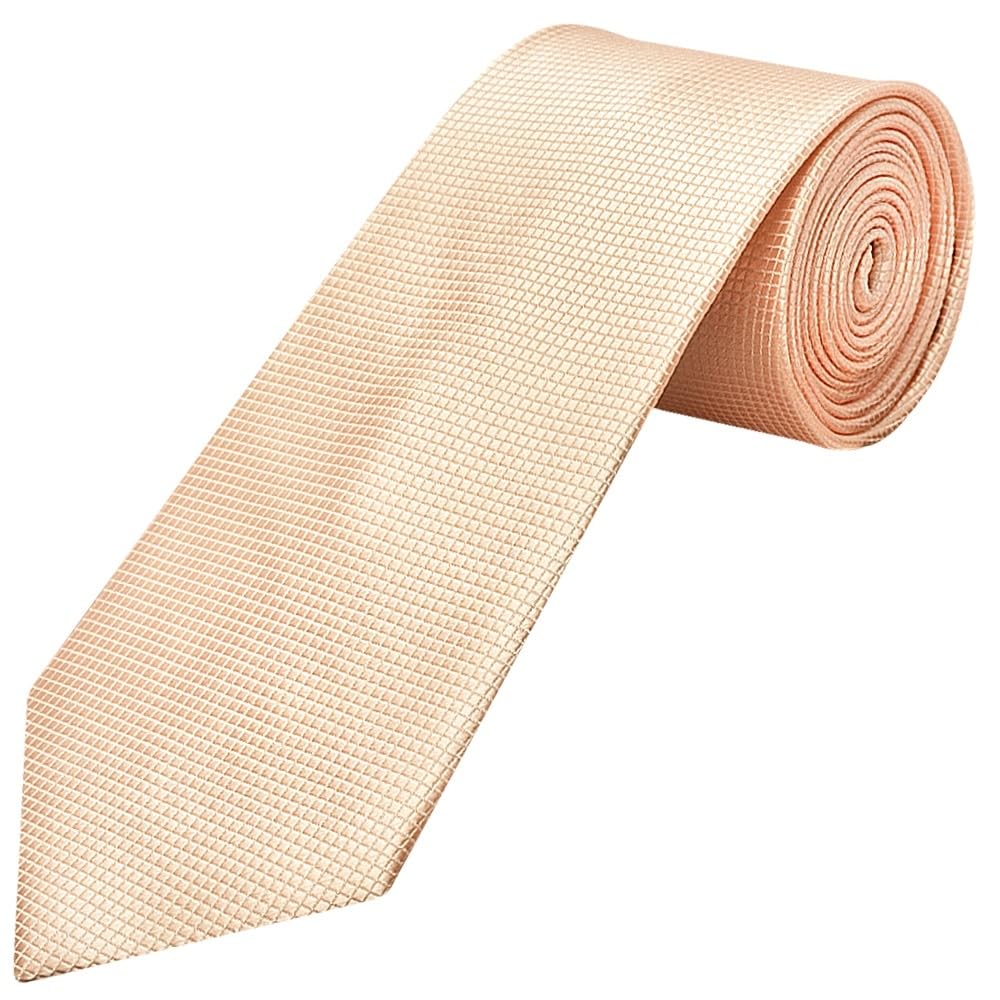 Light Peach Diamond Classic Men's Tie Regular Tie Wedding Tie Prom Tie