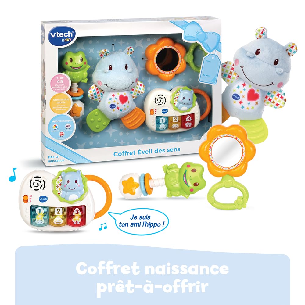 Coffret naissance Vtech Baby Eveil des sens Bleu