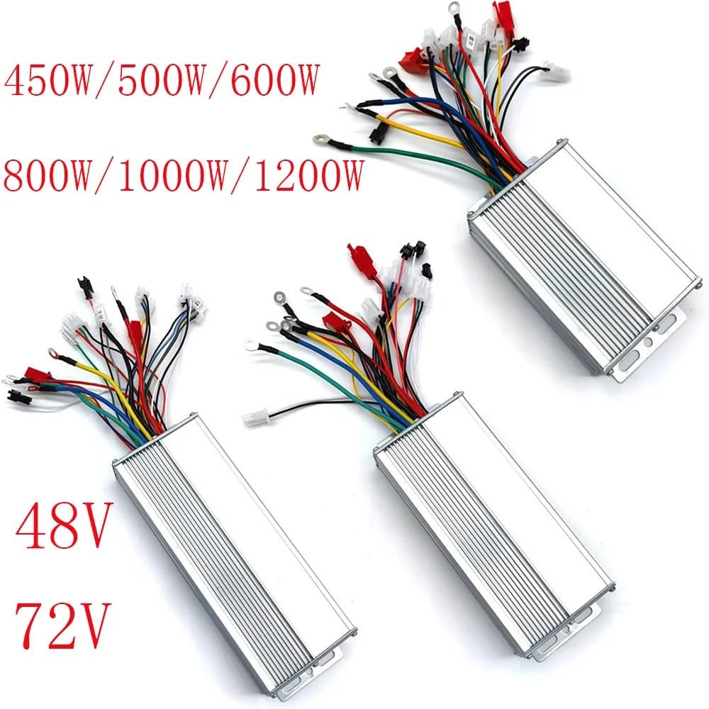 Skday Centralina Monopattino Elettrico Controller Motore DC brushless for Bici elettrica da 48 V e 72 Elettrico Monopattino 450 W/500 W/600 W/800 W/1000 W/1200 W Centralina Bici Elettrica