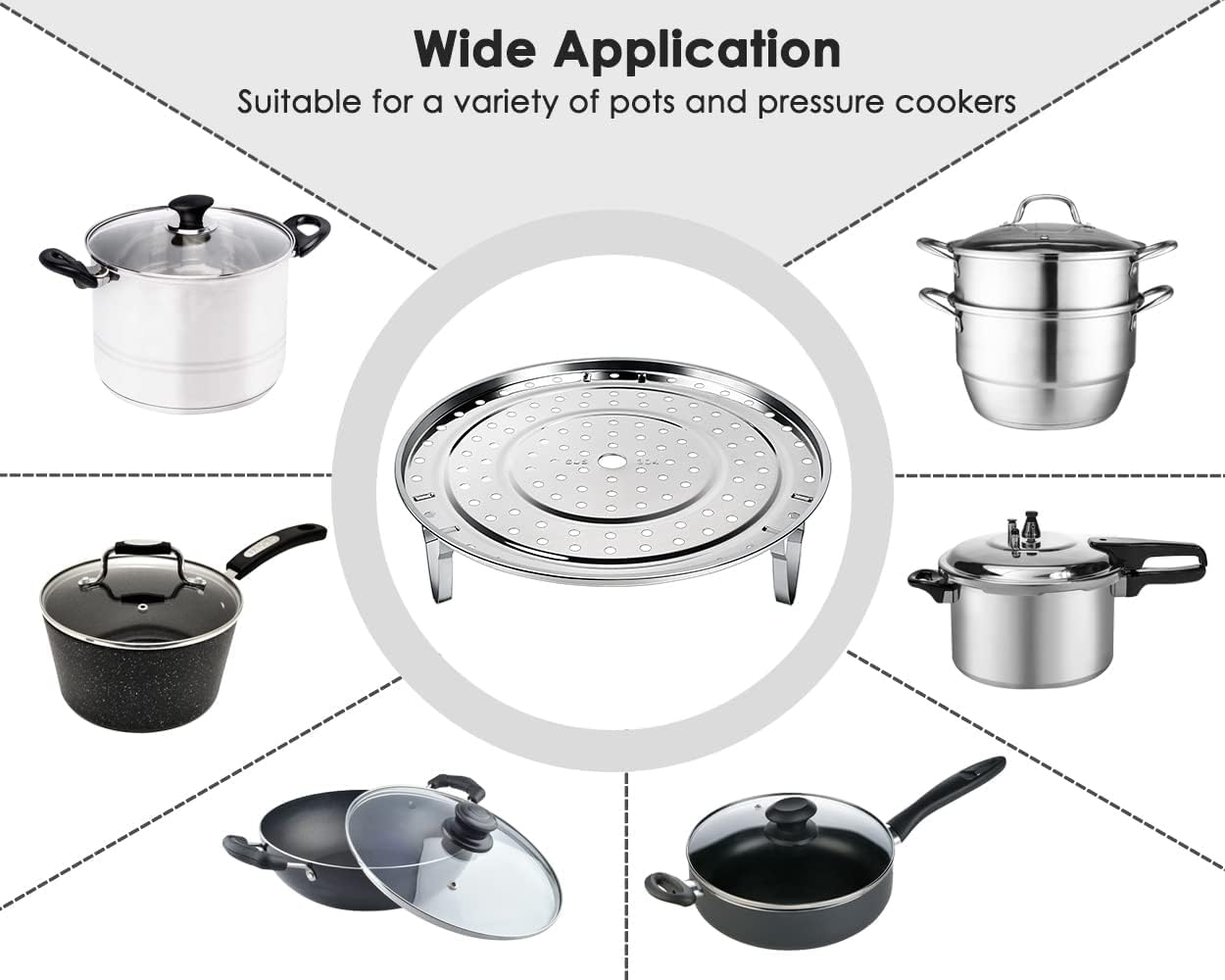 Stainless Steel Steaming Rack - 22cm -5