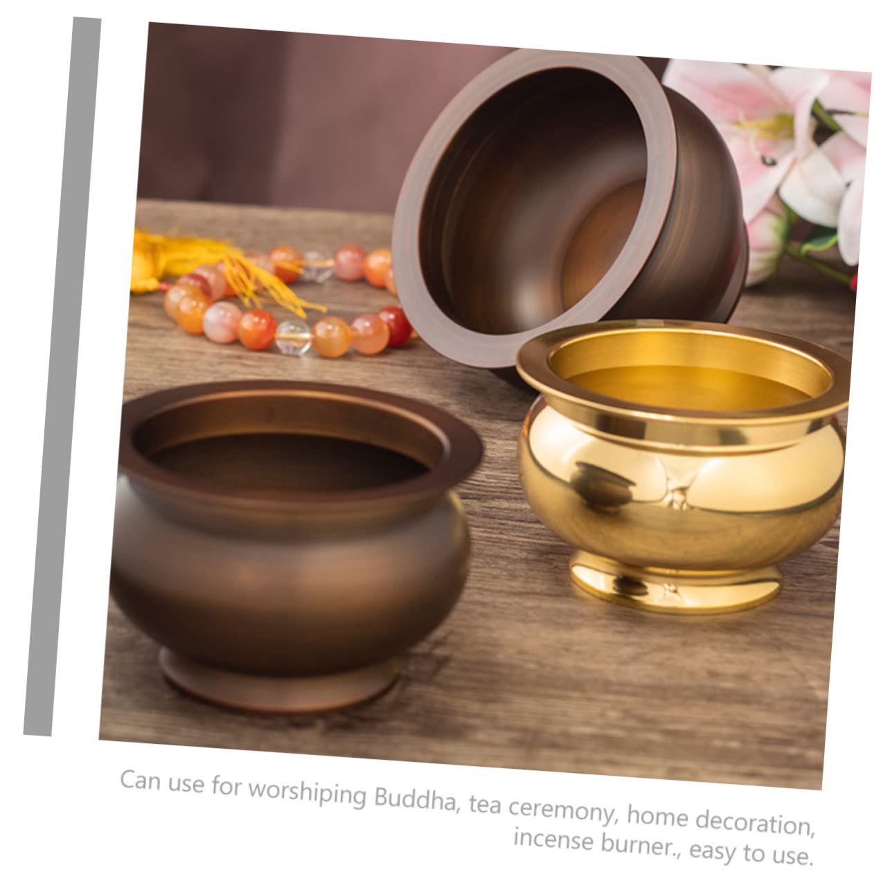 MAGICLULU Buddha-räuchergefäß Aus Kupfer Eleganter Duftbrenner Für Zuhause Tempel-räuchergefäß Als Dekoration Für Teezeremonien Und Religiöse Zwecke