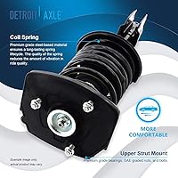 Vista 746 de Detroit Axle - Kit de suspensión delantera de 10 piezas para Chevy Aveo Aveo5 Pontiac G3 Wave 2 Ready Struts Assembly 2 Enlaces de barra