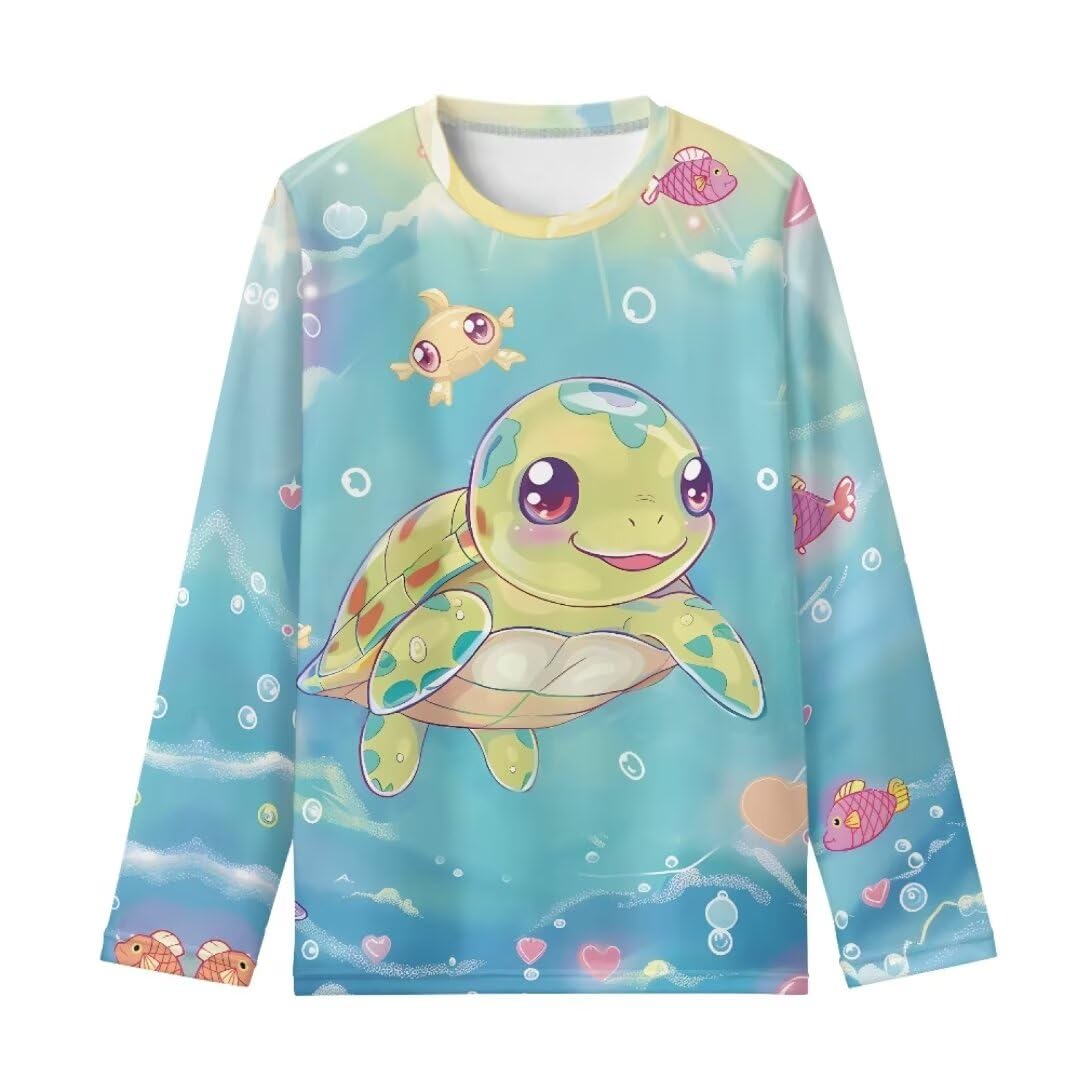 Long Sleeve Shirts for Girls Winter Tops 3-16t Cartoon T Shirts for Fall Clothes