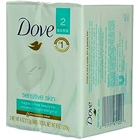 Vista 5 de Dove Sensitive Skin Unscented Hypo-Allergenic Beauty Bar 4 oz, 2 ea (Pack of 8)