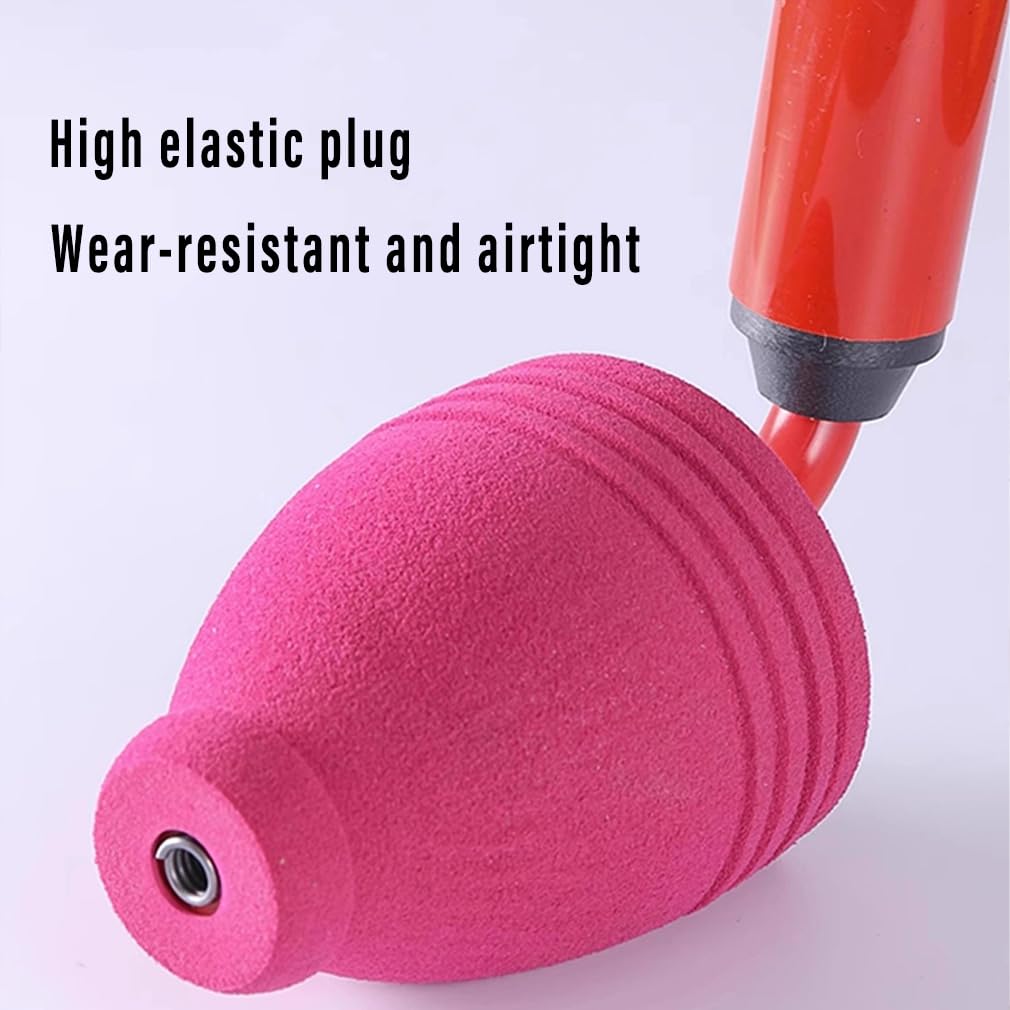 Turbo Flush High Pressure Dredging Tool,High Pressure Toilet Plunger,Toilet Plunger Kit High Pressure Air Drain Clog Remover Plumbing Tool For Bathroom Kitchen Bathtub Clogged Pip (1PCS)