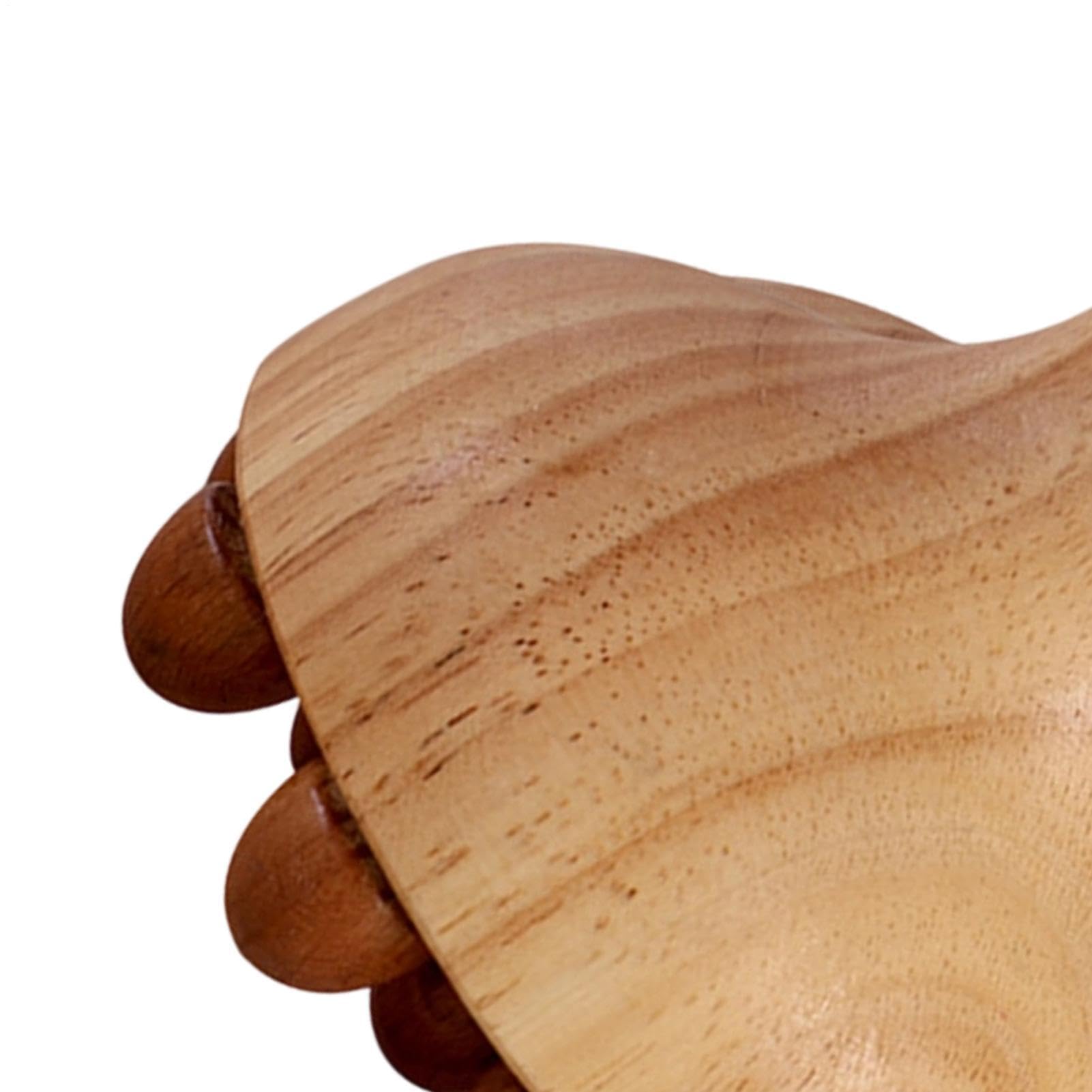 Meridian-Massagebürste für den Körper Holz-Handstimulator Mit 12 Kugeln