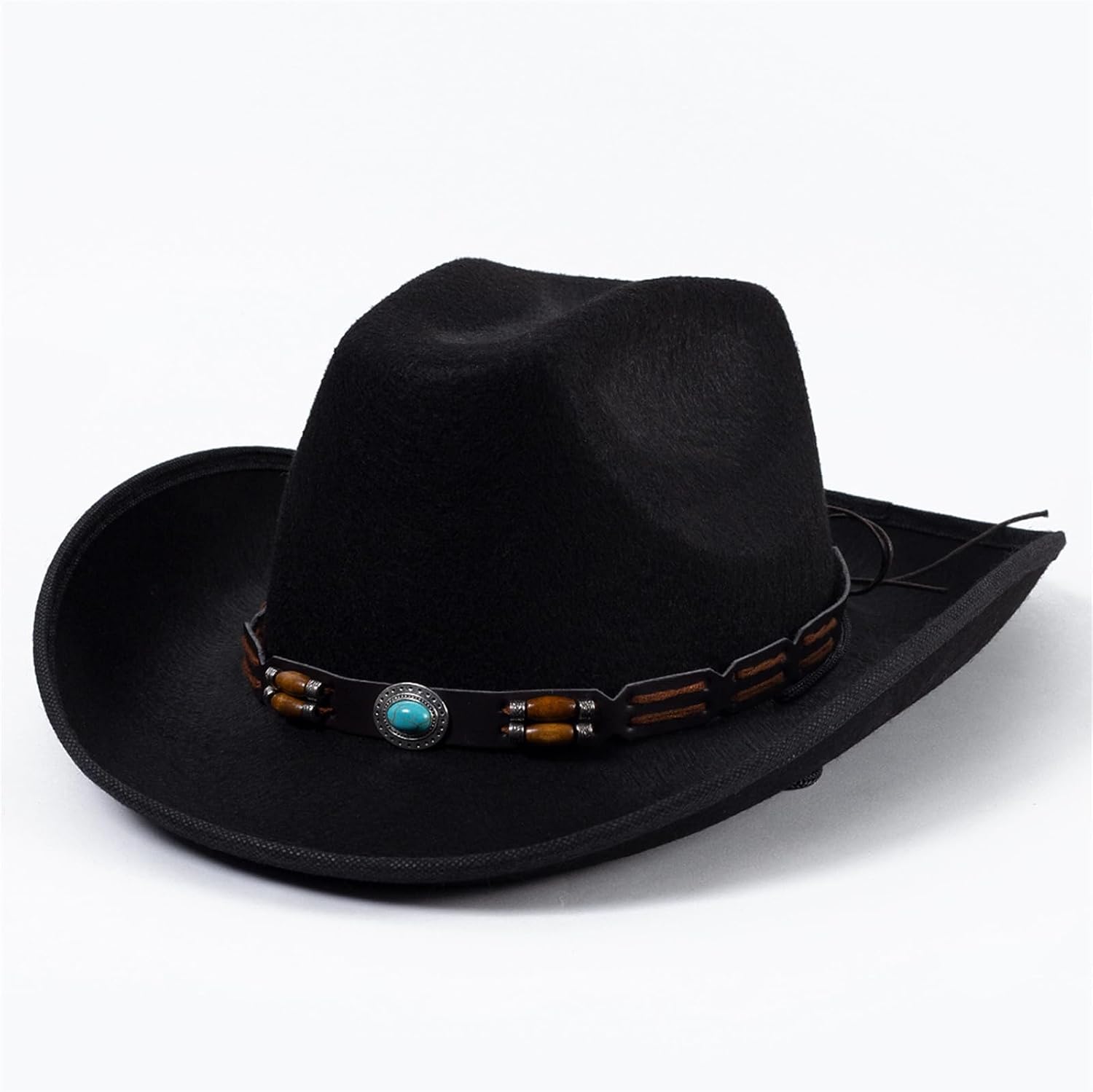 Brim Cowboy Hat Knight Hat for Bachelorette Party Music Festival Versatile for Club Stage Photo Props Soft and Comfortable