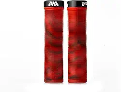 Mountain Bike Grips AMS Barcode – Punhos de guidão MTB com nervuras leves para trilha, Dirt Jump e Freeride