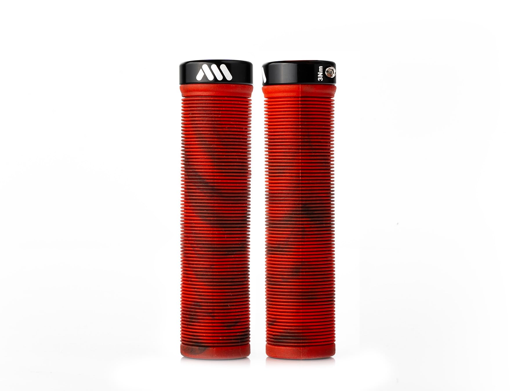 All Mountain Style AMS Barcode Bicycle Lock-on Handlebar Grips, Red Camo