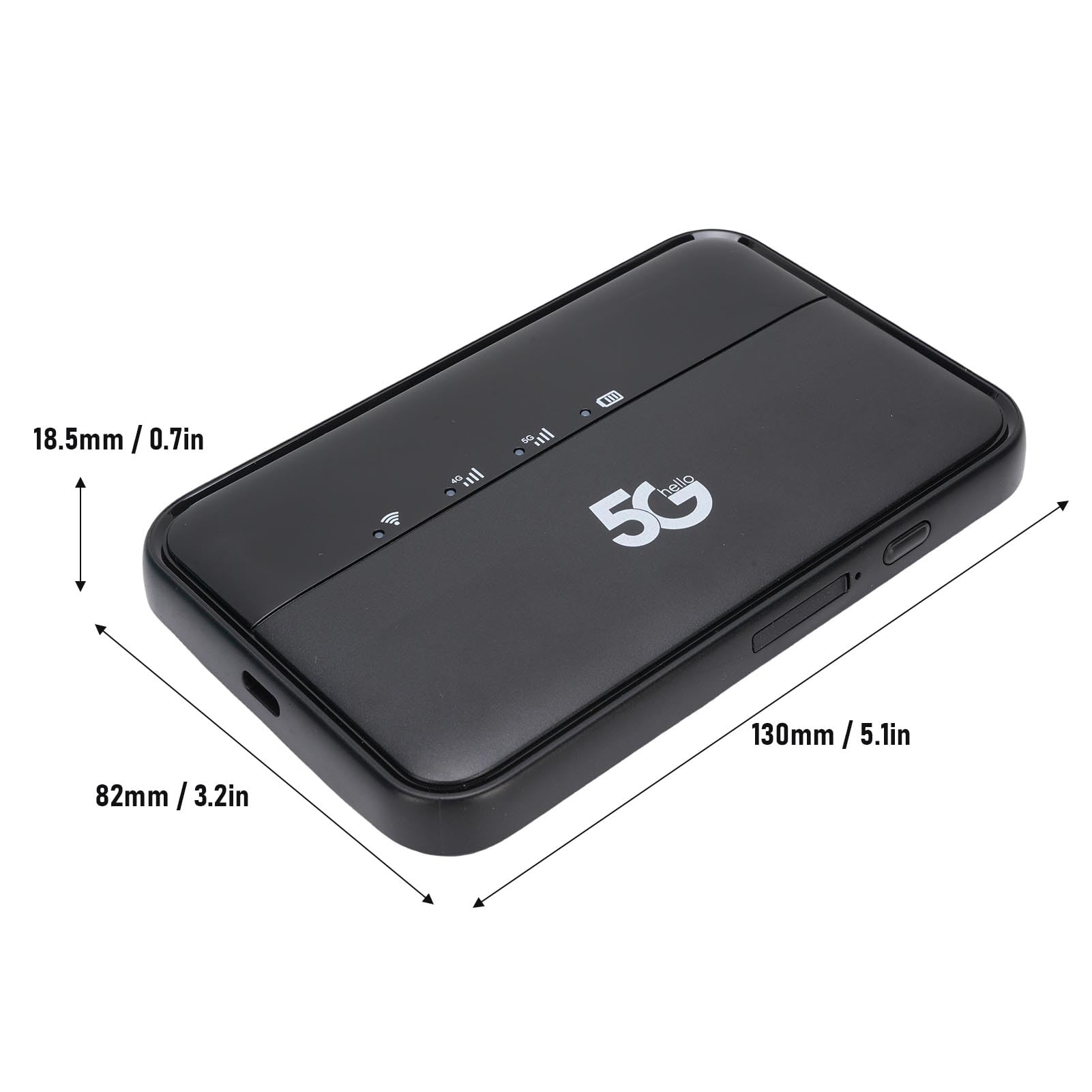 Gugxiom Hotspot 5g, WiFi6 Ad Alta velocità 5g Dispositivo Hotspot Mobile WiFi, Router Portatile Nano SIM con Batteria da 10000 MAh per Viaggi e Connessione Multiple