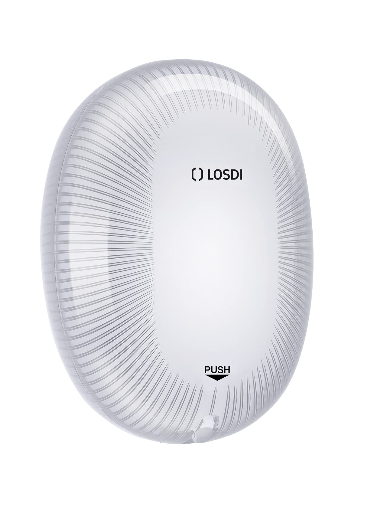 LOSDI sèche-Mains électronique – doseur de Savon Charges Polycarbonate Blanc Star Line – cj5005b