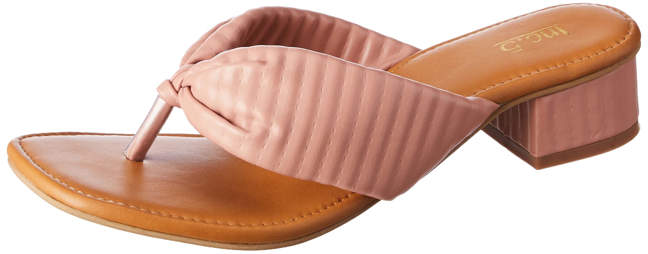 Inc.5 Block Heel Thong Sandal For Women_990146_PINK_4_UK (B0BGY6MHDY) Amazon Price History, Amazon Price Tracker