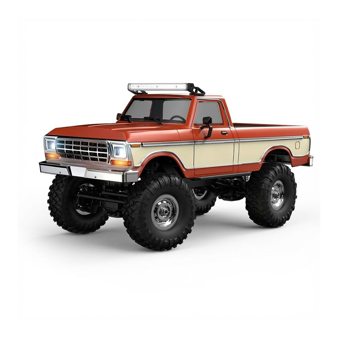 MECHIX 1/16 Scale Full Proportional RC Crawler, Pickup Truck Style Off-Road Vehicle (HB-R1612, Red)