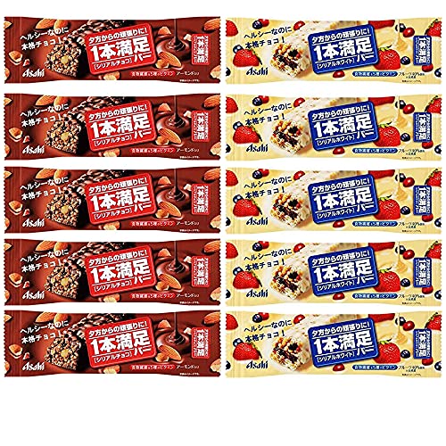 1Pon Manzoku Bar Assortment 1.3oz 2Types Ã— 5packs Japanese Snack Asahi Group Foods Ninjapo