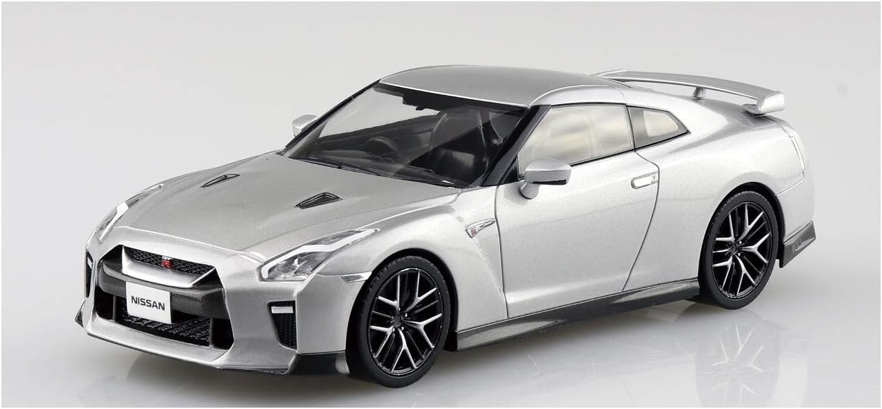 Aoshima The Snap Kit No.07-D GT-R (Ultimate Metal Silver) - Plastic Model Building Kit # 5641