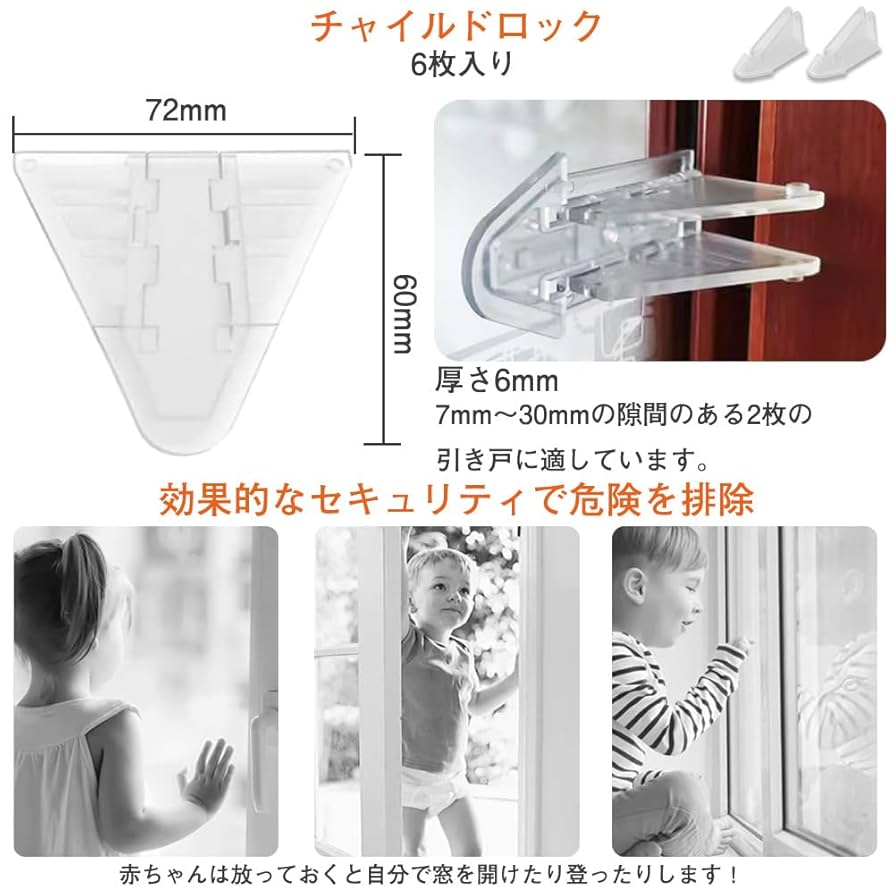 さっちゃん　　シングル0.6kg 3枚 Amazon｜窓 ロック ストッパー 子供 赤ちゃん 転落防止 防犯 鍵