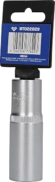 BRILLIANT TOOLS BT022829 1/2 Zoll Steckschlüssel-Einsatz lang 77mm 19mm [Powered by KS TOOLS]