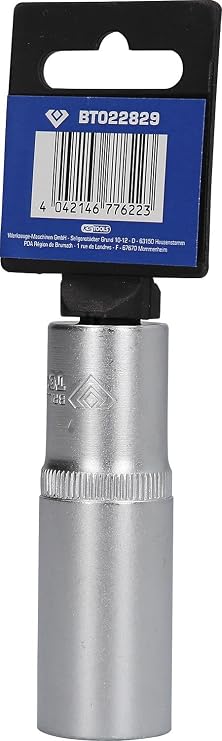 BRILLIANT TOOLS BT022829 1/2 Zoll Steckschlüssel-Einsatz lang 77mm 19mm [Powered by KS TOOLS]