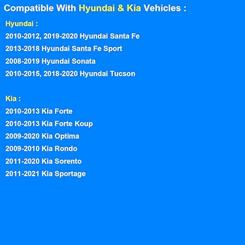 Miniatura 6 de Knock Sensor 39250-2G100 compatible con Hyundai Kia - Santa Fe 2010-2020, Sonata 2008-2019, 2010-2015 2018-2020 Tucson, 2010-2013 Forte, 2009-2020