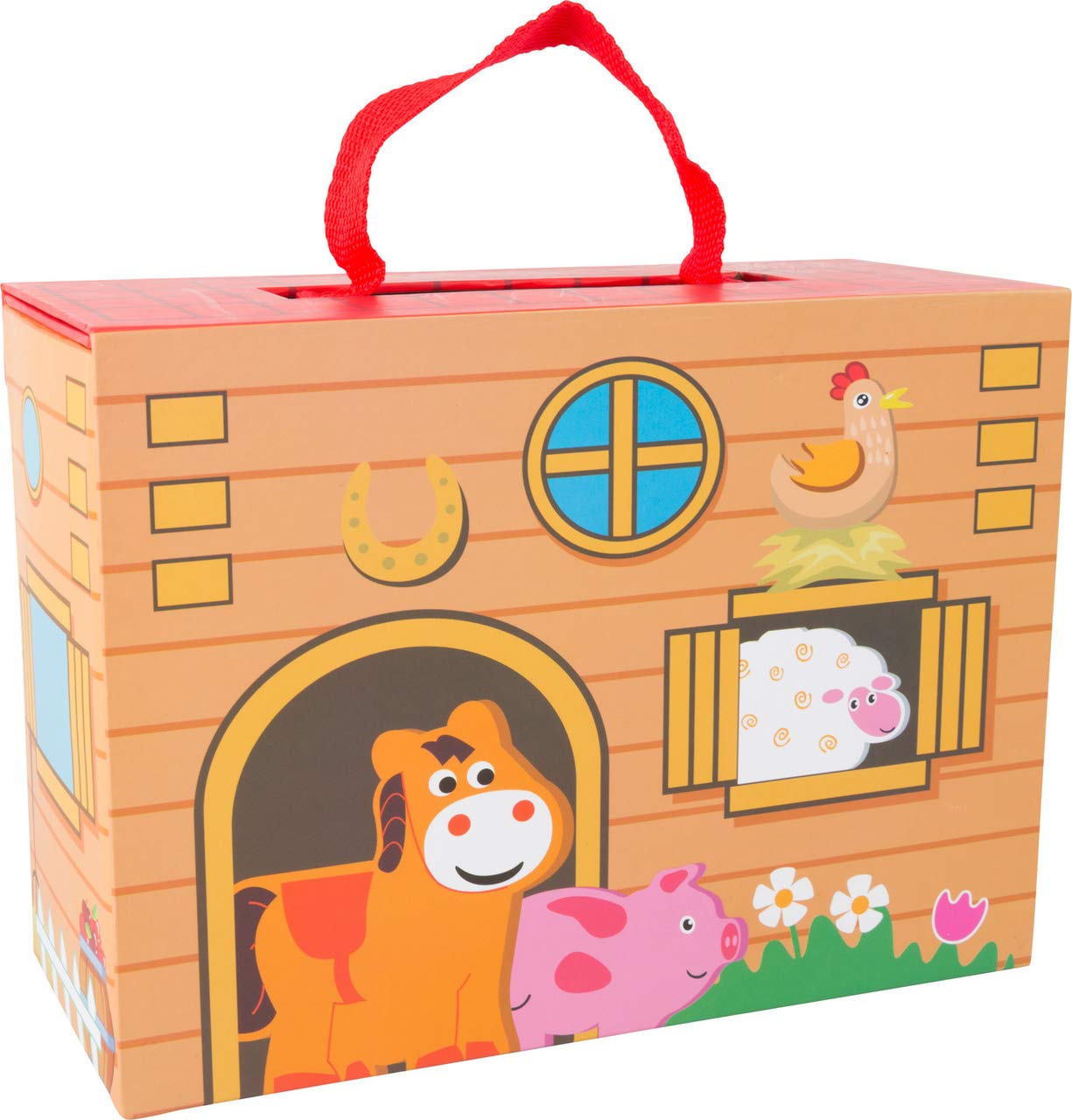 Small Foot Company - Malette De Jeux En Bois Assortiment Échecs, Dames, Backgammon Et Dés - Idéal Pour Enfants Et Famille