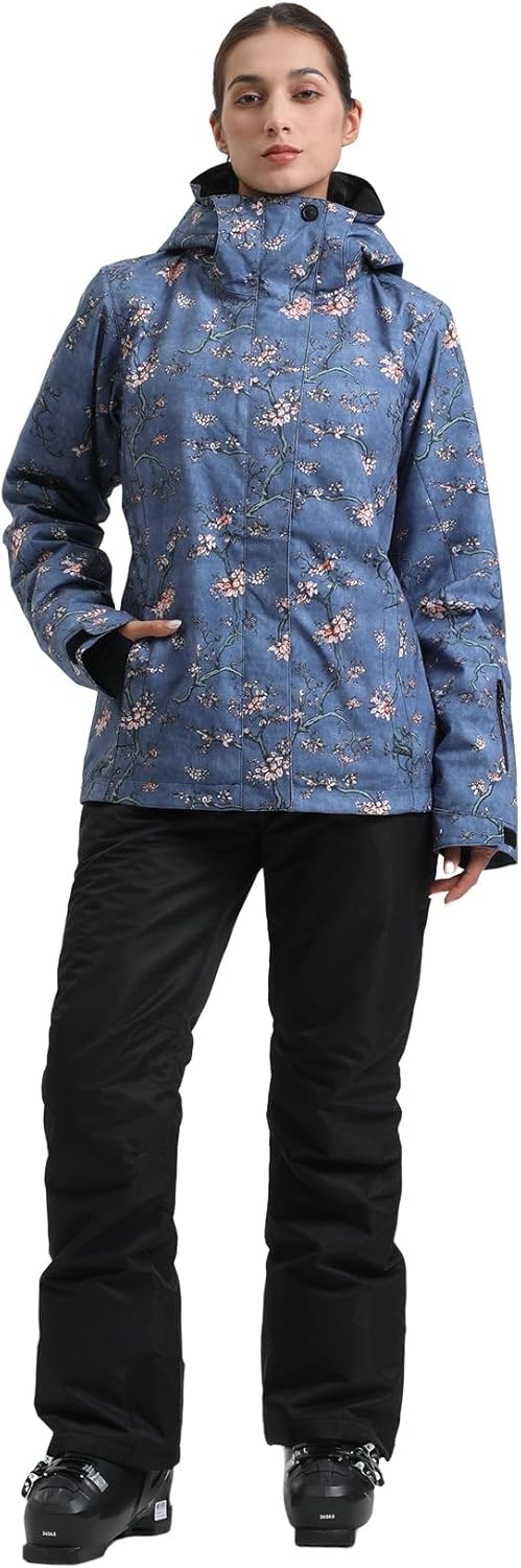 IMPHUT Women's Ski Jackets and Pants Snowboarding Snowsuit Coat Warm Hooded Waterproof Windproof Insulated - Image 3