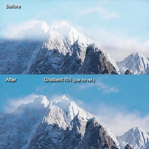 Miniatura 7 de SIOTI Filtro de color cuadrado, kit de filtro cuadrado de color 4 x 6 pulgadas (3.937 x 5.906 in) con rojo degradado, azul degradado y naranja