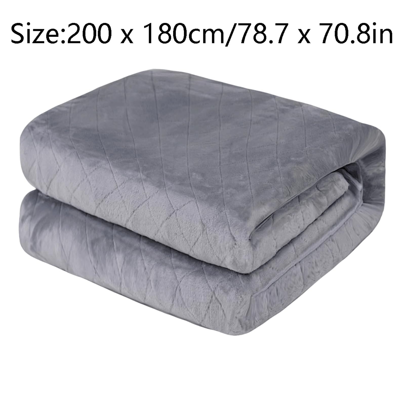 PEKJI Cotton Heated Throw with 12 Hour Timer Function Warm Heat Blanket Multi Zone Double Electric Blanket 9 Heat Settings