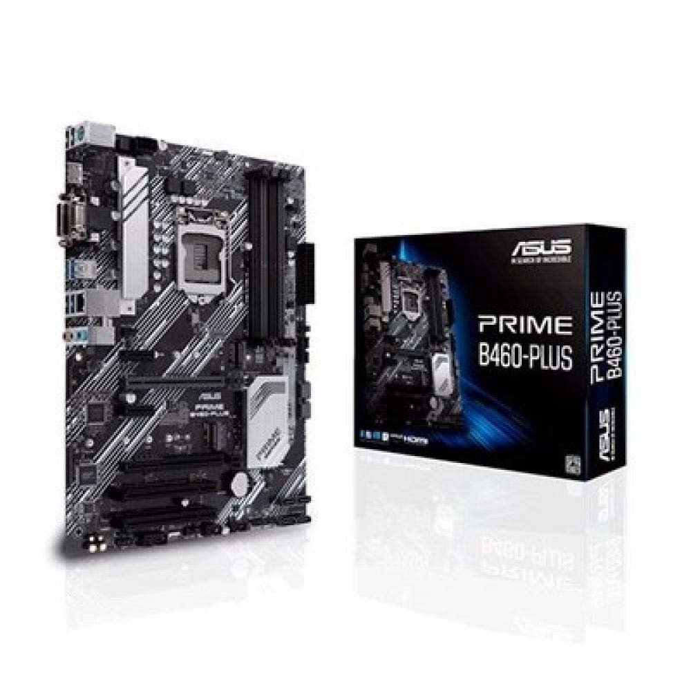 ASUS Prime B460-Plus Intel® B460 (LGA 1200) scheda madre ATX con intestazioni RGB, dual M.2, DDR4 2933MHz, HDMI, D-sub, DVI, porte USB 3.2 Gen 1, memoria Intel® Optane, SATA 6 Gbps