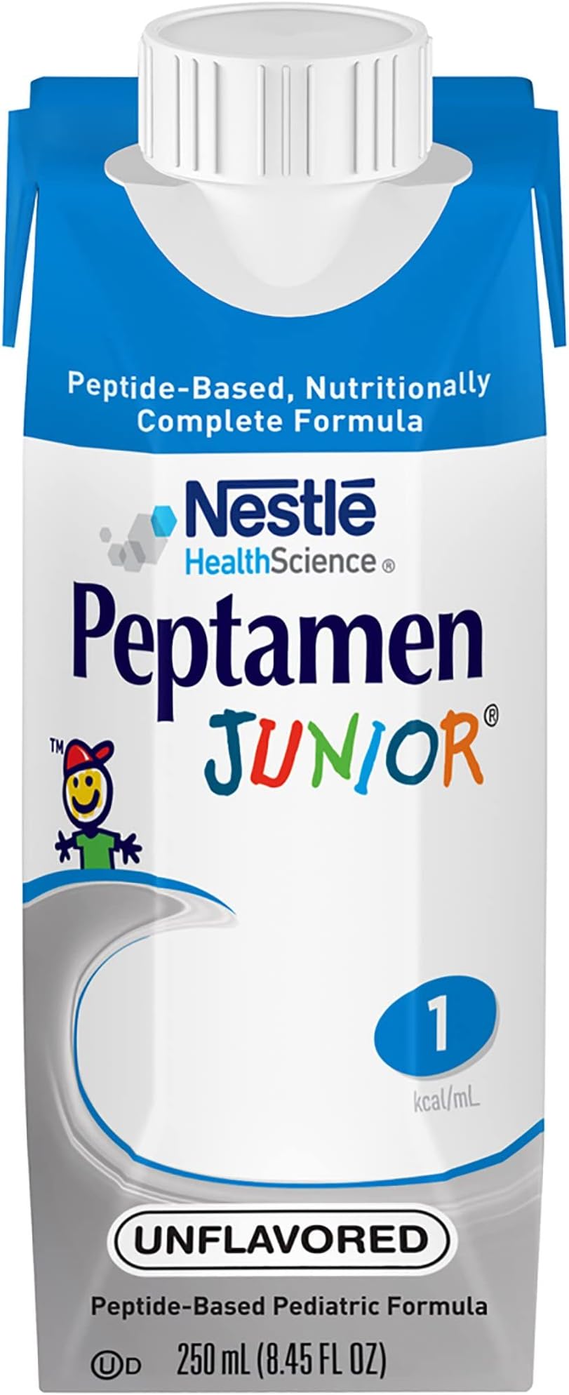 - Peptamen Junior Peptide-Based Complete Nutrition, Unflavored, 8.5 Oz Box (24 Pack), 8.45 Fl Oz (Pack of 24)