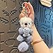 Gray Otter Keychain Charm & Bag Charm - Adorable Keychain Ring for Bags Otter stuff - for Men Women Animal Lovers