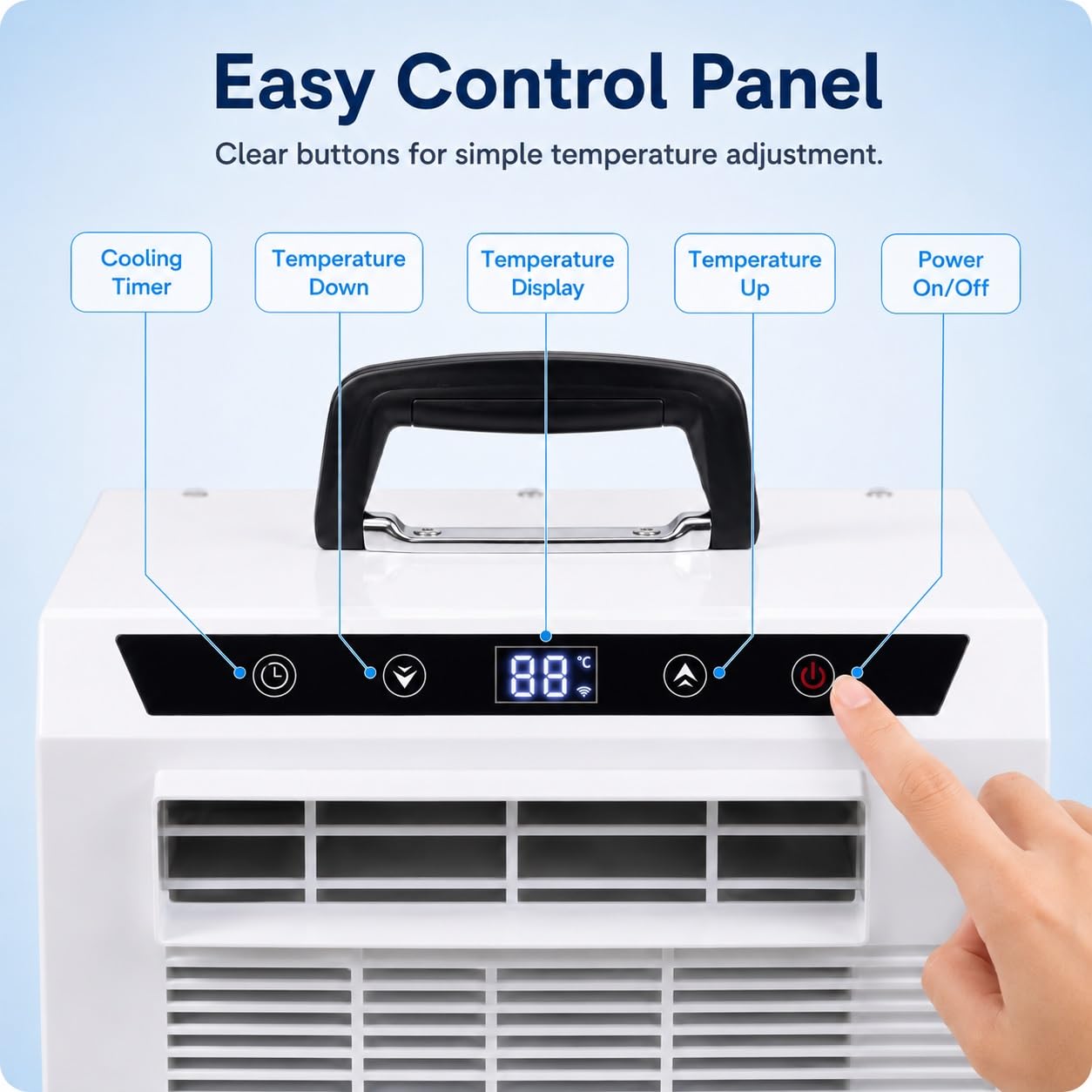 Kompaktowy Klimatyzator Split AC 3000 BTU | Ze zdalnym, cyfrowym wyświetlaczem, trybem uśpienia, cichą pracą, do namiotu, ciężarówki, użytku domowego(1-meterpipe)
