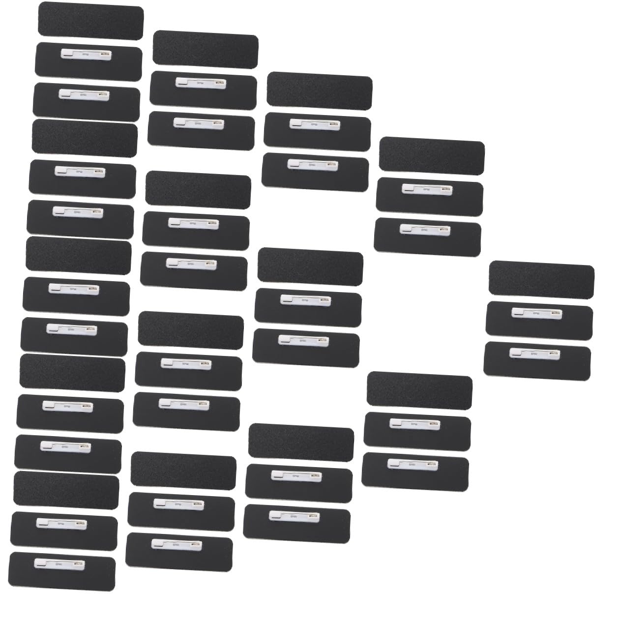 15 Sätze Leeres Abzeichen Diy-name Namensschilder Selber Machen Bürozubehör -namensschilder Namensschilder Der Schüler Mitarbeiterausweise Schulbedarf Pvc 3pcs*15