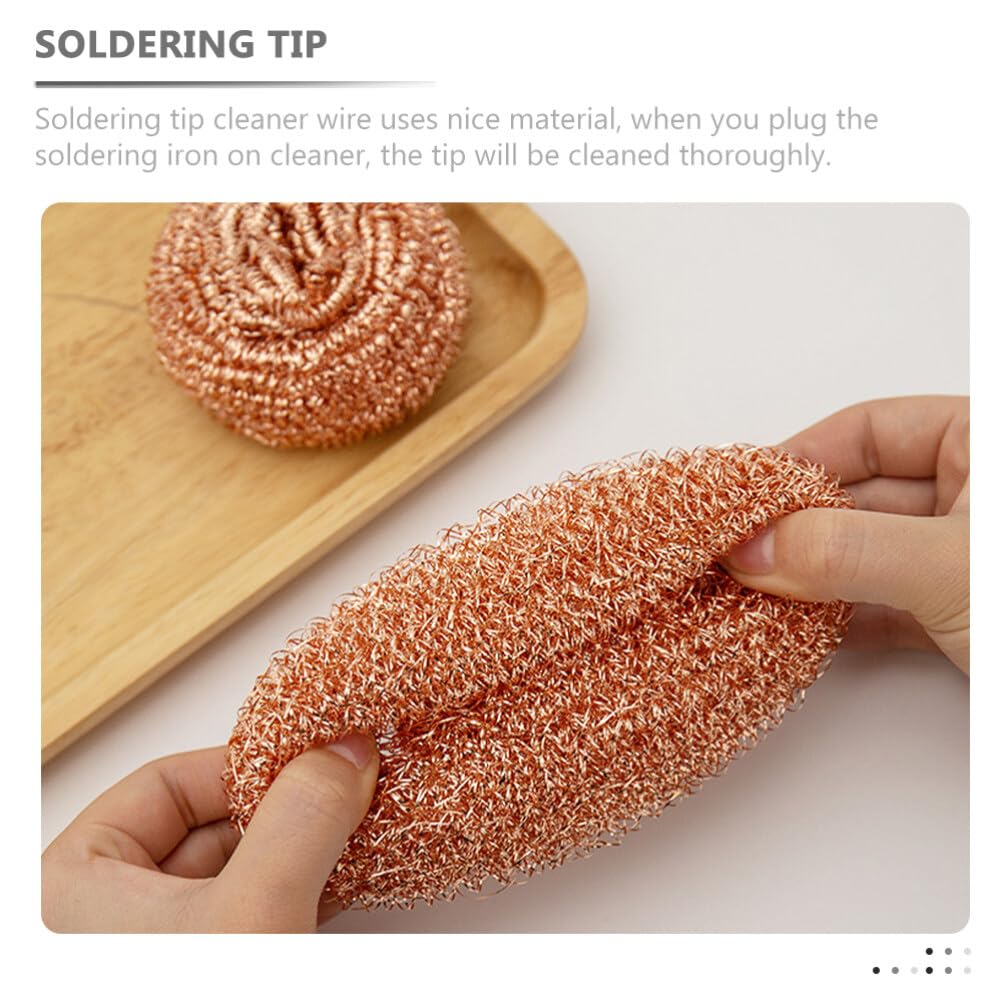 OSALADI 5pcs Rust Removing Tool Sponge Soldering Sponge Soldering Tip Ball Clean