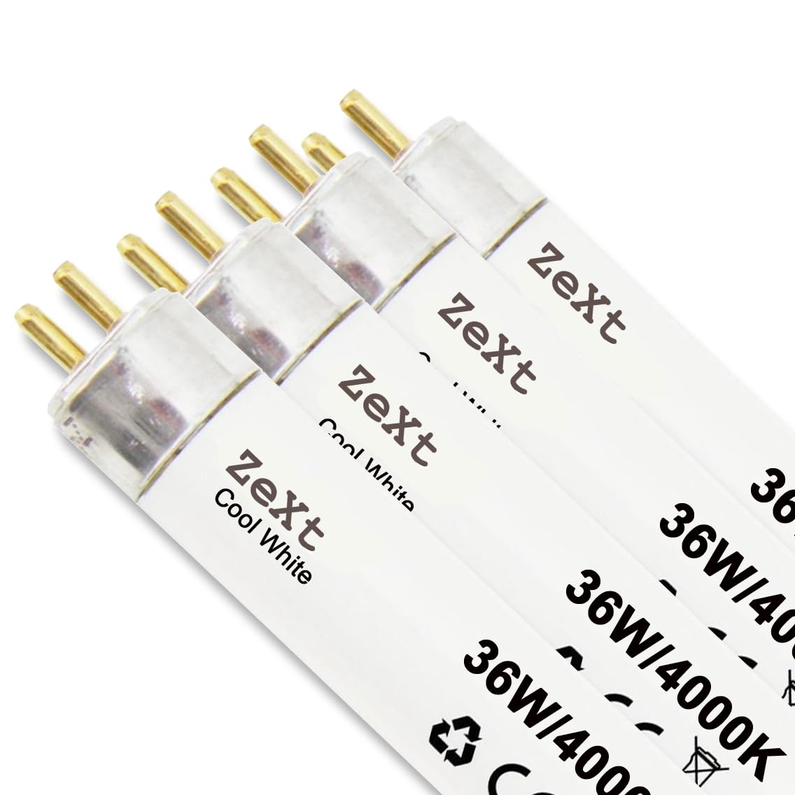 ZeXt 4x Leuchtstofflampe Leuchtstoffröhre 36W 840 4000K Neutral Neonlampe 120cm T8