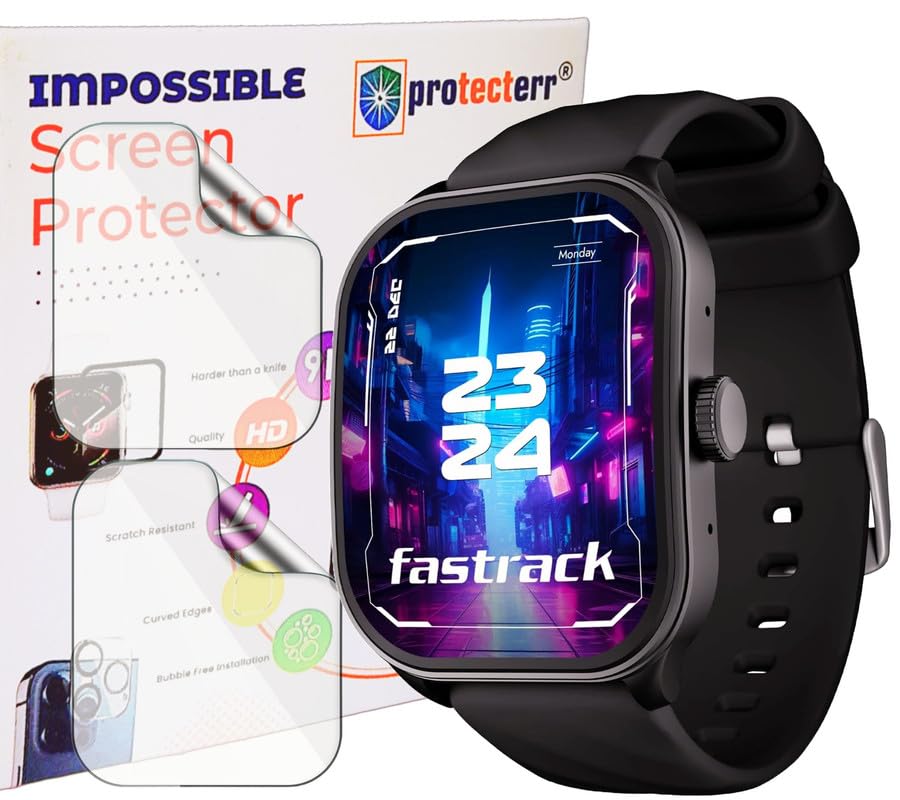 PROTECTERR |2-Pack| Screen Protector/Guard for Fastrack FS1 Pro 1.96” Smartwatch -Not A Tempered Glass (B0D5RM9V63) Amazon Price History, Amazon Price Tracker