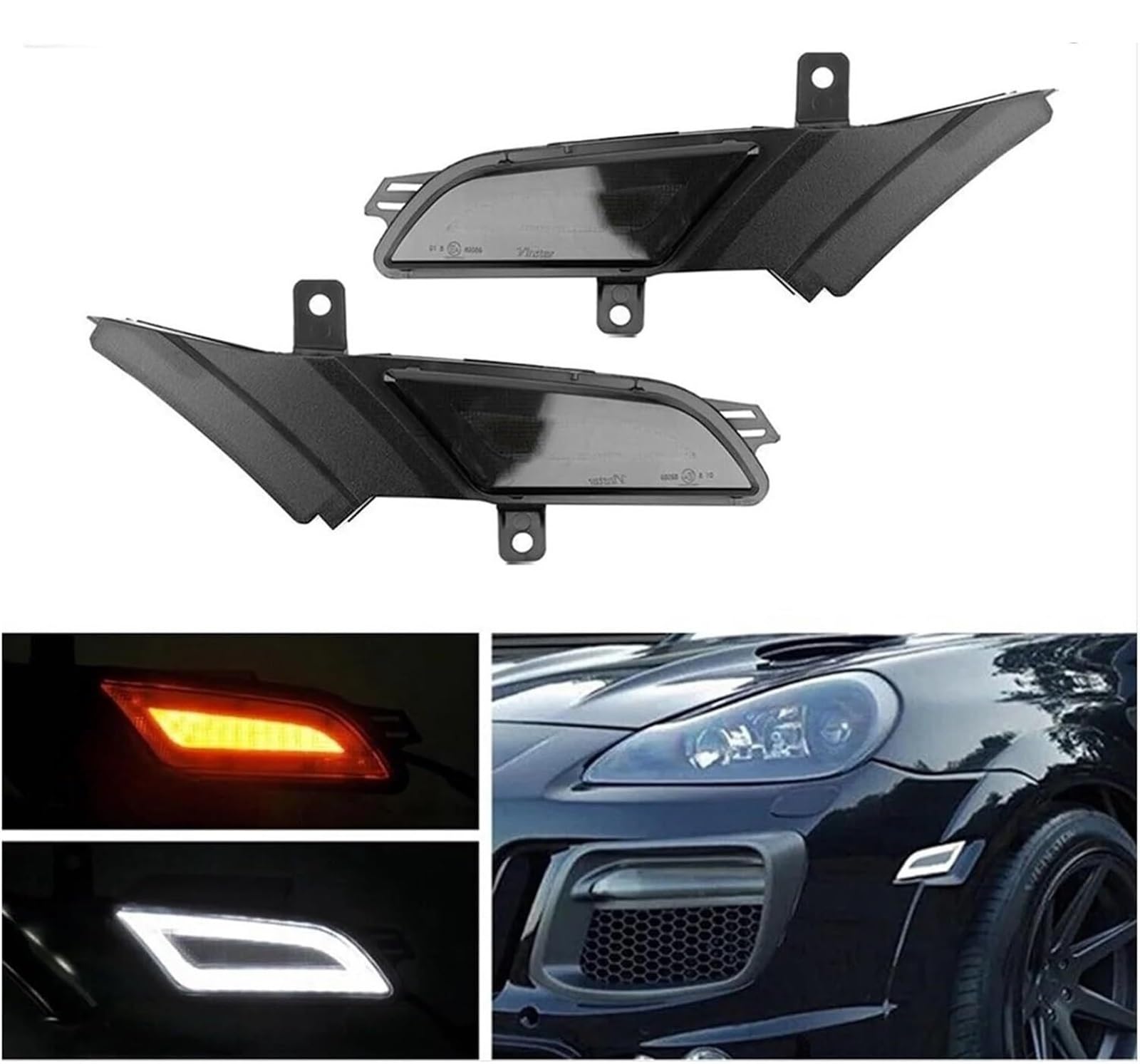 Repetidor indicador espejo retrovisor coche Luz indicadora del espejo lateral para Cayenne 957 2007 2008 2009 2010
