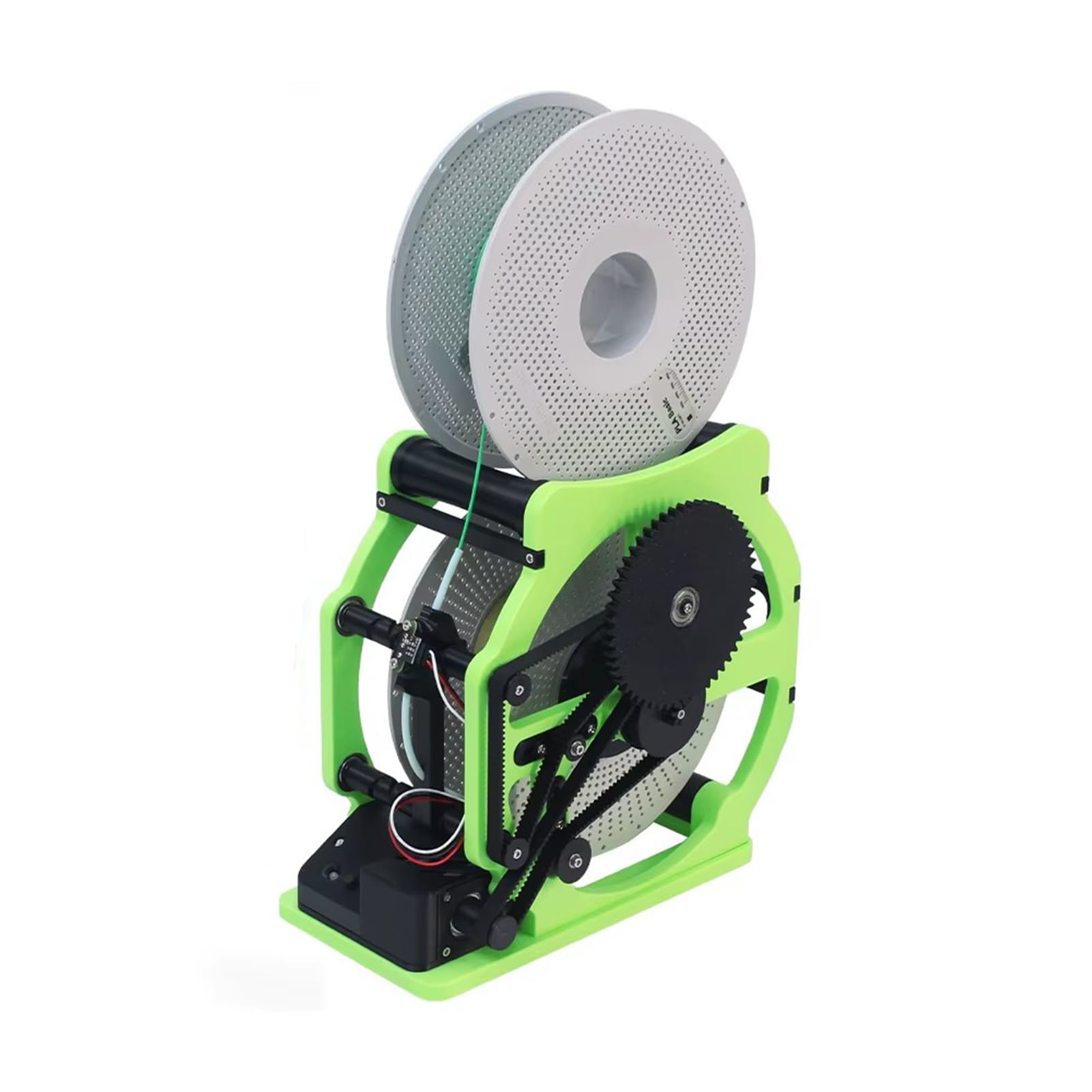 SXDMOUBK 3D Printer Filament Respooler, Automatic Filament Rewinder Electric Filament Spool Winder, Adjustable Speed, for PLA/PETG/ABS/TPU/Welding Thread,Green