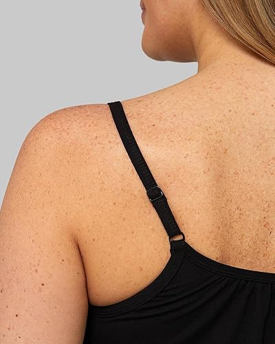 Vista 3 de 32 DEGREES Camiseta de tirantes para mujer, drapeada, con copa integrada