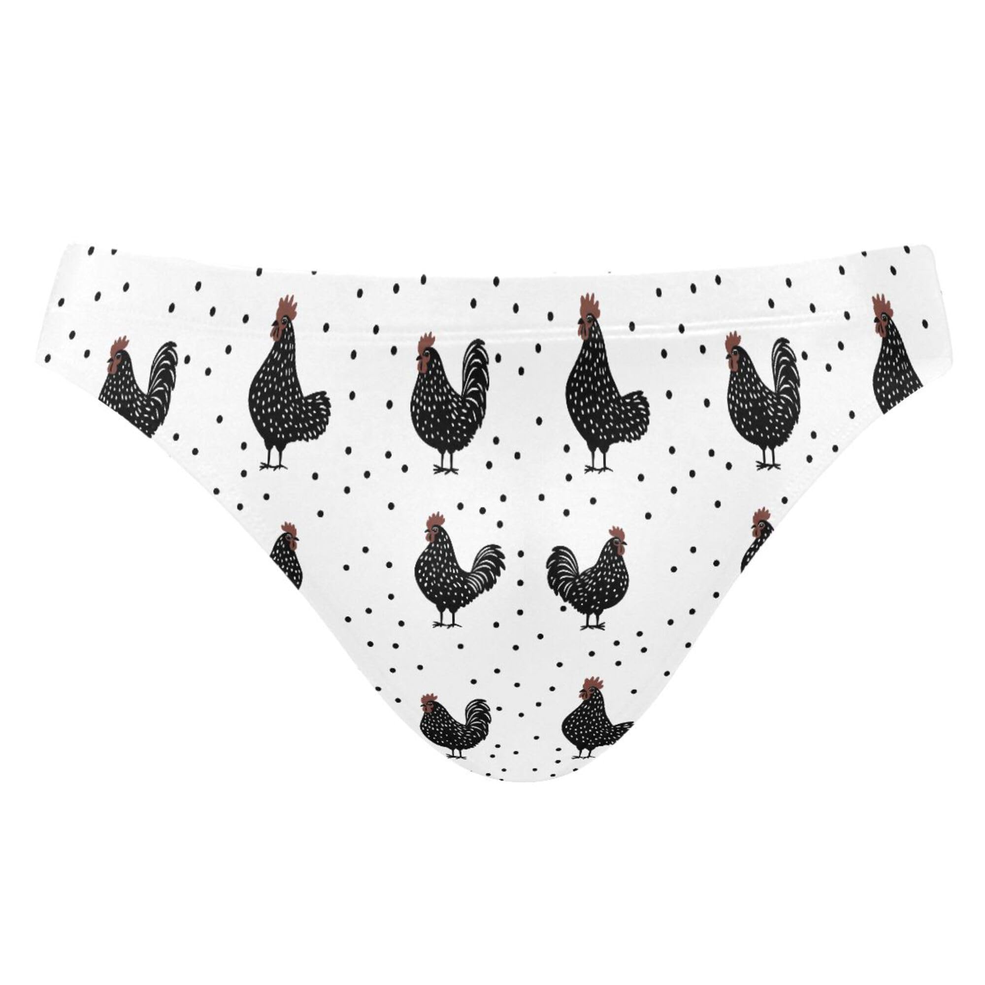 Men's Swim Briefs Cock Rooster Animal Swimsuit Beach Swimwear Bikini M B0403684