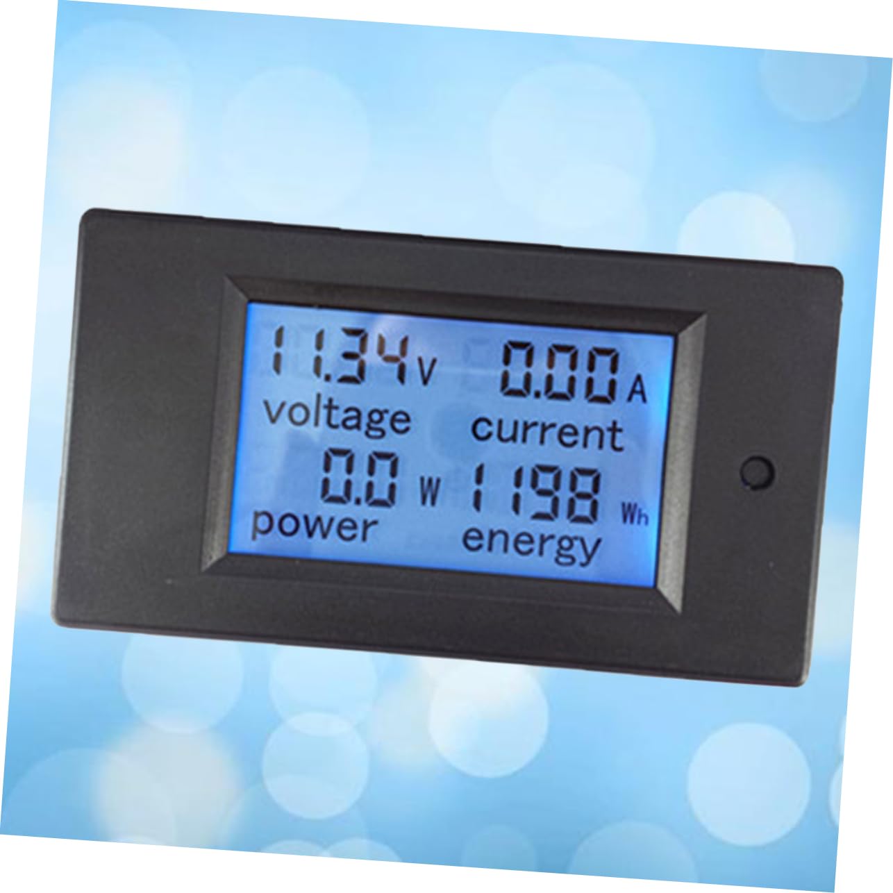 Veemoon 20a Medidor Eléctrico Multifunción Lcd Medición De Voltaje Corriente y Potencia Alarma De Voltaje