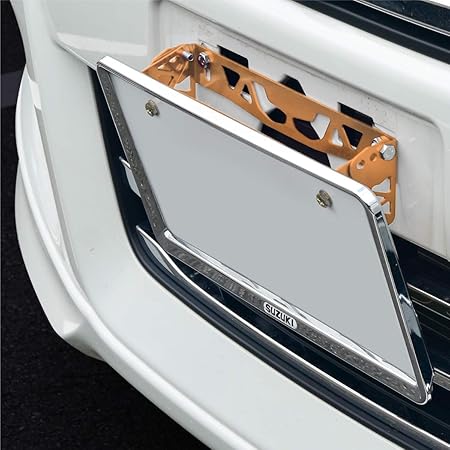 Amazon ナンバーステー ナンバープレート 角度調整 アルミ製 フロント 角度調整ステー パーツ ナンバーカバー ホルダー 車 バイク