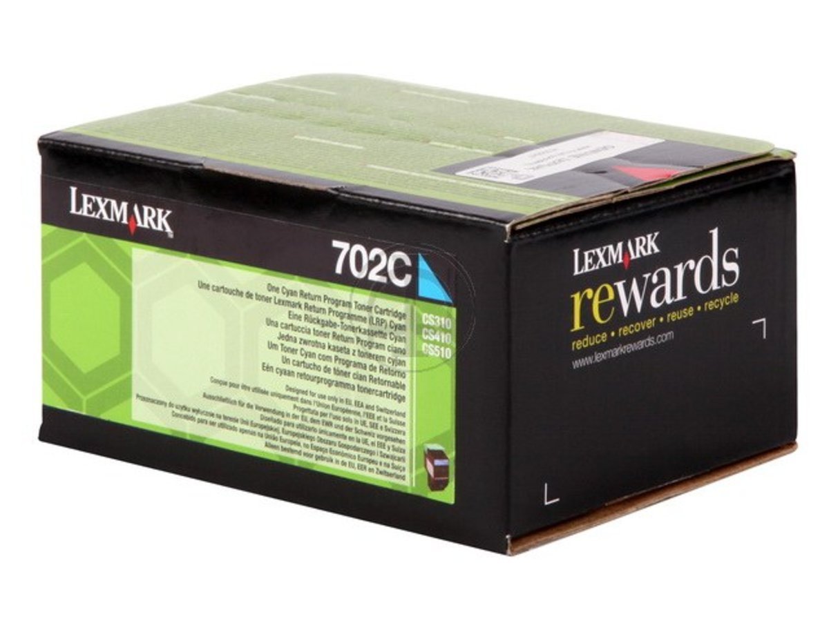 Toner cyan Lexmark CS 310 évite les traces d'encre 1000 pages