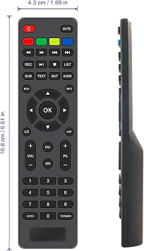 VINABTY Replacement Remote Control Compatible with XORO Receiver HRS 9194