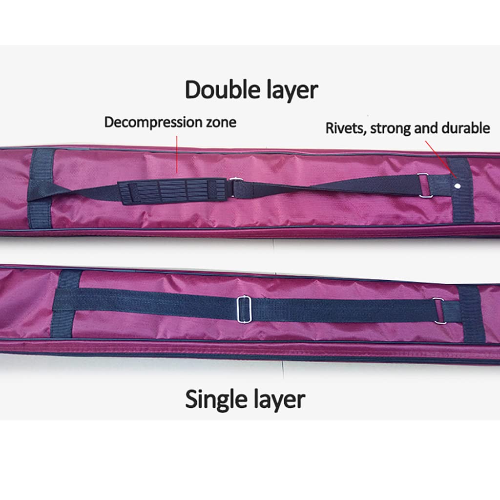 Bolsa de Transporte de Espada Taichi, Resistente al Agua, Duradera, Bolsa de Almacenamiento de Espada samurái Katana con Correa Ajustable para el Hombro, Bolsa de Espada de una y Dos Capas, Funda de