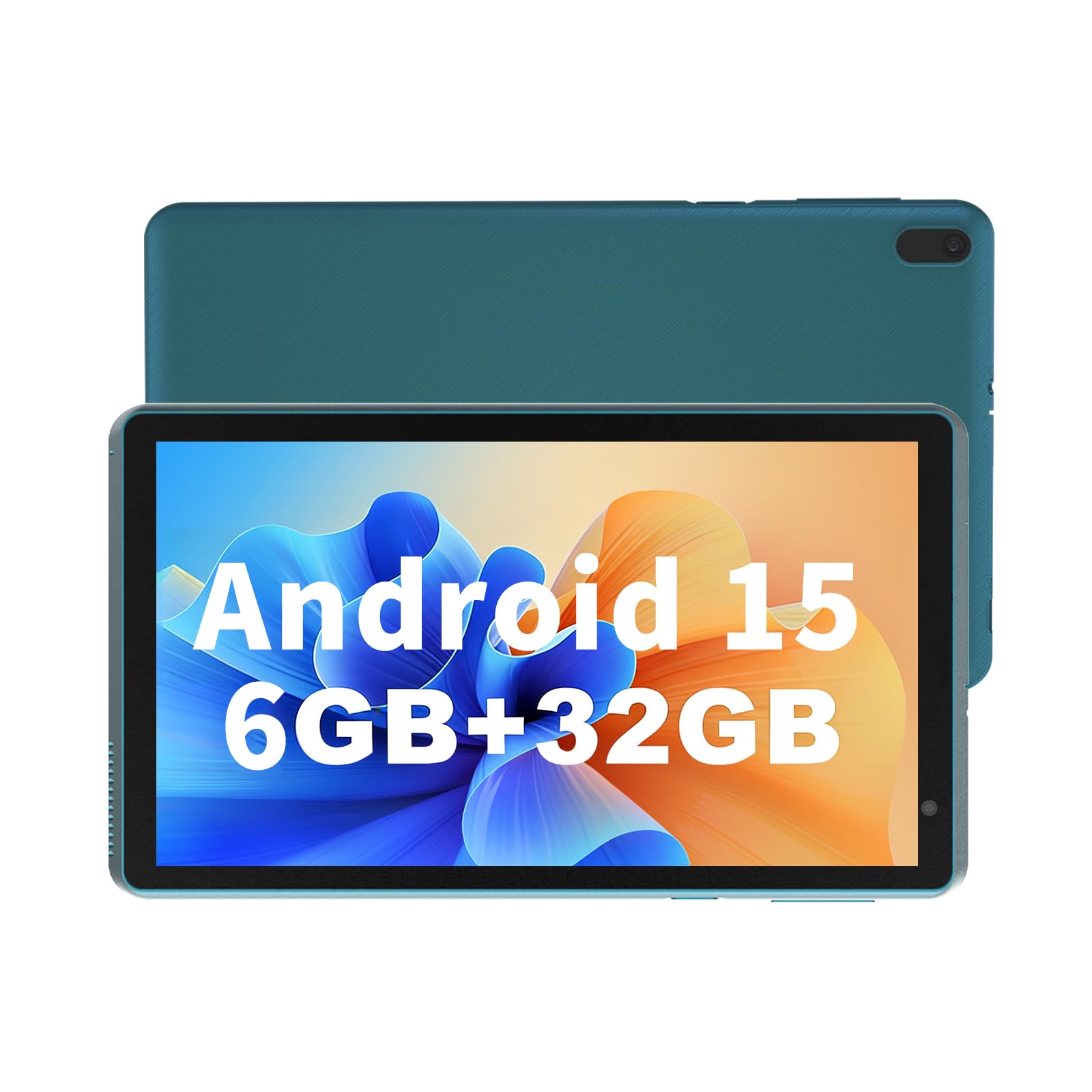 BYANDBY Tablet 7 inch Android 14.0 Tablet, 4GB+32GB ROM （1TB Expand）, Quad-Core, WiFi, GMS, Dual Camera, Educational, Games (Green)