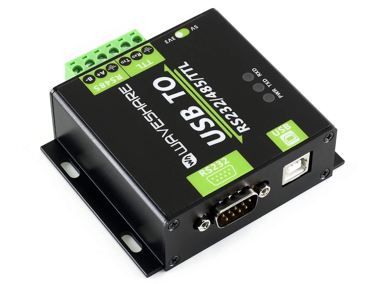 USB to RS232/RS485/TTL Interface Converter Industrial Isolated Converter with Original FT232RL Inside, 300-921600bps Baudrate Onboard Power Isolation, Adi Magnetical Isolation